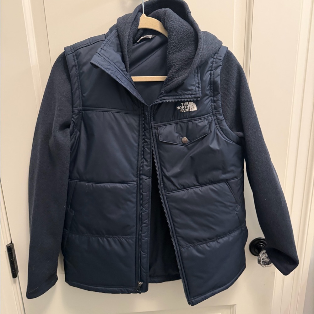 The North Face Kids Dark Blue Puffer Jacket